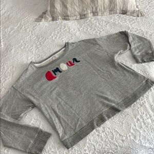Sundry Gray Top with Amour Design